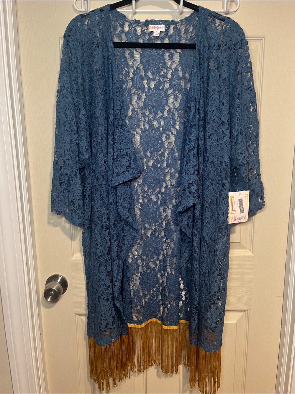 Women's Lace Fringe kimono cover up